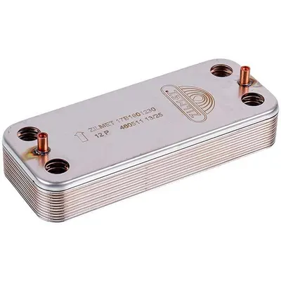 Теплообмінник пластинчастий для газового котла Airfel Digifix Duo 17B1901230, 12 пластин