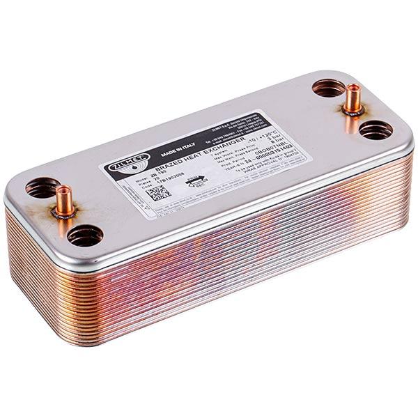 Теплообменник пластинчатый для газового котла Viessmann Vitodens 100 WB1B/WB1C 7828746, 20 пластин, 35 кВт