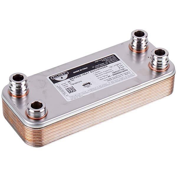 Теплообменник пластинчатый Zilmet (12 пластин) для газового котла Vaillant atmo/turbo MAX plus/pro 065131