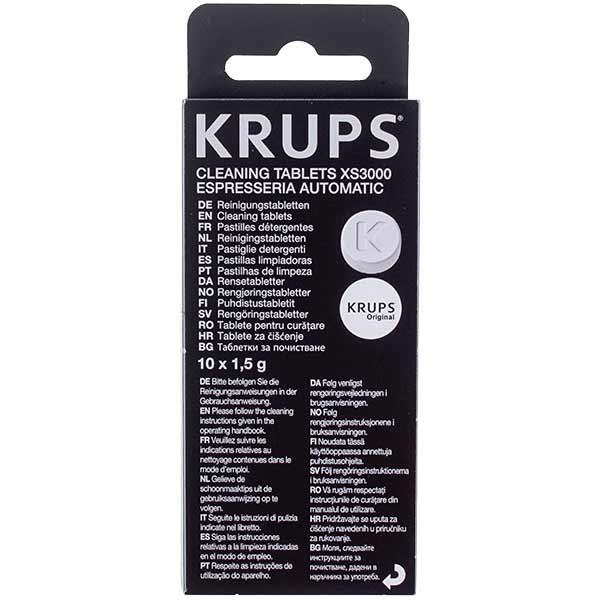 Таблетки для видалення кавового жиру з кавомашин Krups XS300010, 10×1,5 г