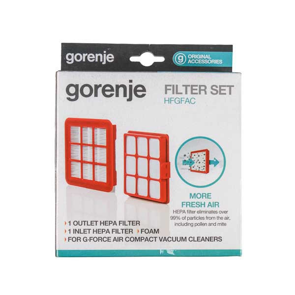 Фільтр контейнера HEPA, вихідний і моторний HFGFAC для пилососа Gorenje 732742, оригінал
