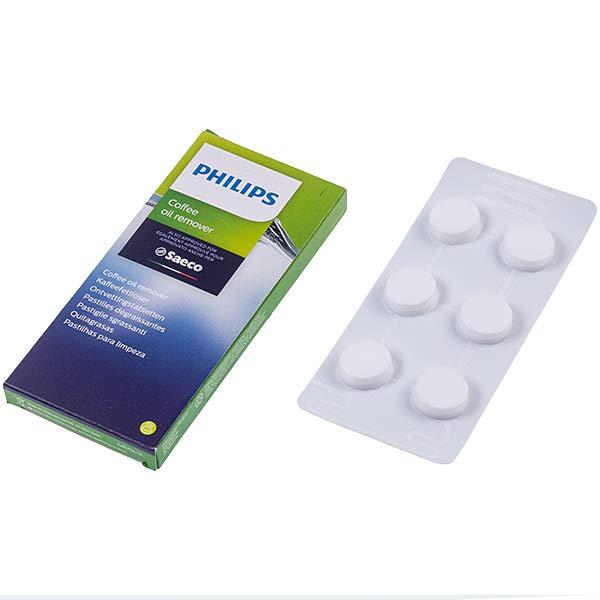 Таблетки для видалення кавового жиру з кавомашин Philips Saeco Coffee Clean CA6704/99 421944078291, 6×1,6 г