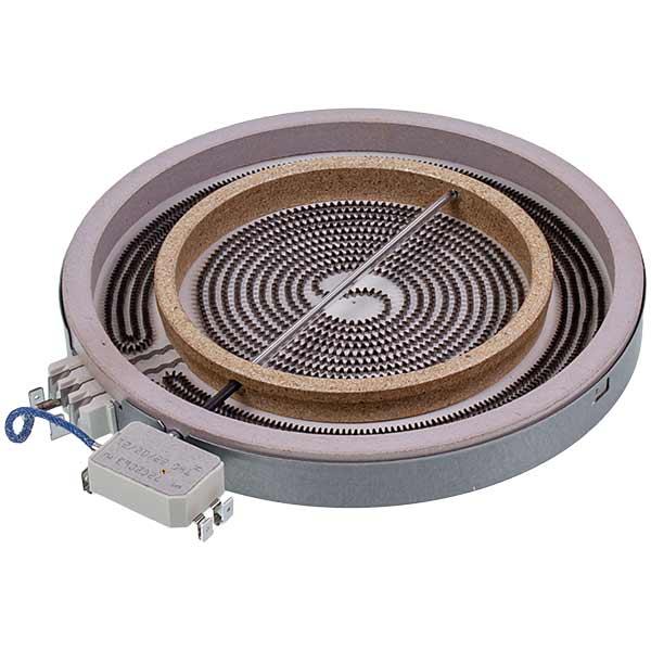 Конфорка для склокерамічної поверхні Indesit C00089645, 2200 Вт/1000 Вт, D=205/140 мм