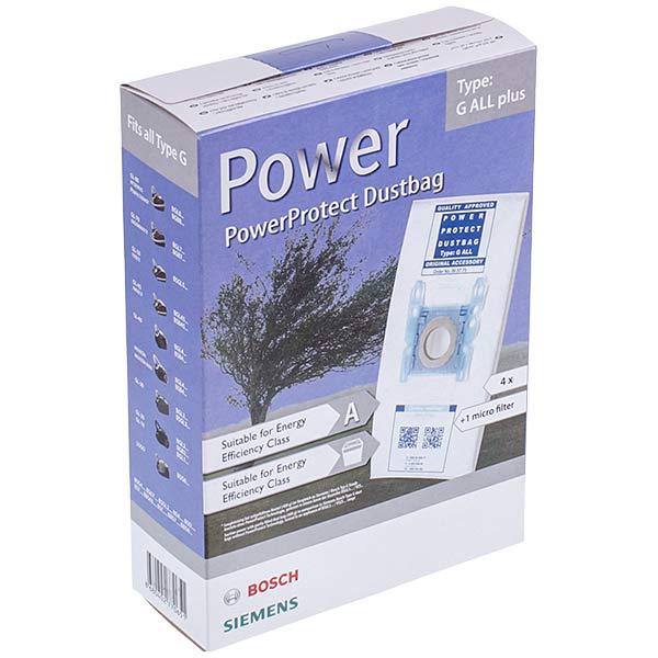 Набор мешков Type G ALL с фильтром для пылесоса Bosch Siemens BBZ41FGALL 17000816 (576863), 4 шт