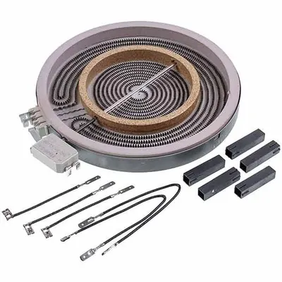 Конфорка для стеклокерамической поверхности Whirlpool 481231018895, 2100/700 Вт, D=210/120 мм, оригинал